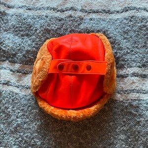 Vintage Arctic trooper hunting hat faux fur earflaps